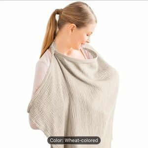 New Wheat Colored Muslin Nursing Wrap